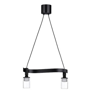 IKEA ACKJA / MOLNART pendant lamp with LED bulb, wave shaped black/tube-shaped patterned, Ikea Ireland | 8425QAEOL