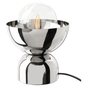 IKEA ACKJA table lamp with LED bulb, nickel plated, Ikea Ireland | 9834RDXMO