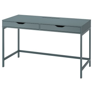 IKEA ALEX desk, 52x22 7/8 in Gray / Turquoise, Ikea Ireland | 3517QWFBV