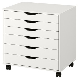 IKEA ALEX drawer unit on casters, 26 3/8x26 in White, Ikea Ireland | 4160QUGLF