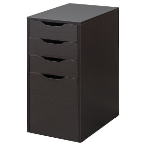 IKEA ALEX drawer unit/drop file storage, 14 1/8x27 1/2 in Black / Brown, Ikea Ireland | 6105JVXGR