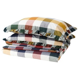 IKEA ALHÄNGEMAL duvet cover and pillowcase(s), Full/Queen (Double/Queen) Multicolor, Ikea Ireland | 0239ZLVUO