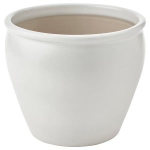 IKEA AMBRARÖNN plant pot, indoor/outdoor/white, 7 ½ in, Ikea Ireland | 2769JTFEQ