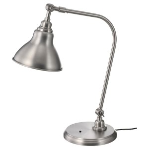 IKEA ANKARSPEL work lamp with LED bulb, pewter effect, Ikea Ireland | 8075JVLZN