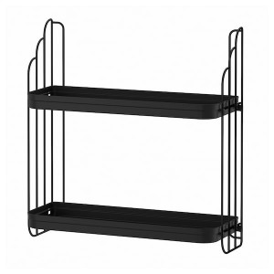IKEA APOTEKARE wall shelf, black, 19 5/8x20 1/2 in, Ikea Ireland | 0394ZJWPD