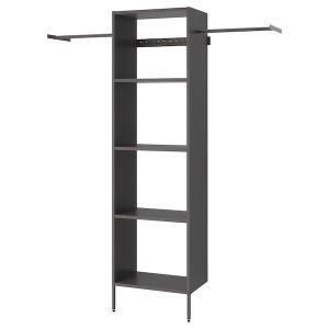 IKEA AURDAL wardrobe combination, dark gray, 68 1/2-94 1/2x15 3/4x87 in, Ikea Ireland | 9618ILZER