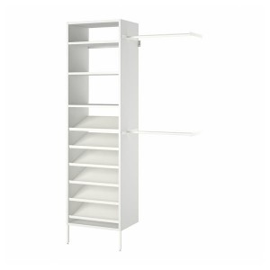 IKEA AURDAL wardrobe combination, white, 47 1/4-60 1/4x15 3/4x87 in, Ikea Ireland | 7049LYCZX