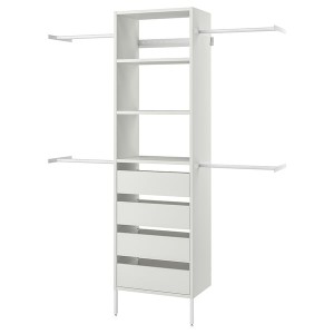 IKEA AURDAL wardrobe combination, white, 68 1/2-94 1/2x15 3/4x87 in, Ikea Ireland | 2148ZPOFB