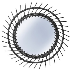 IKEA AUSTBÖ mirror, black, 24 3/4 in, Ikea Ireland | 8731BEACS