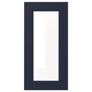 IKEA AXSTAD Glass door, matte blue, 15x30 in Blue, Ikea Ireland | 3945RCXWF
