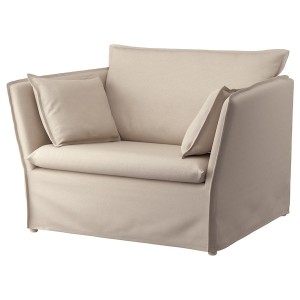 IKEA BACKSÄLEN cover 1.5-seat armchair Katorp Natural, Ikea Ireland | 2394LNTAK