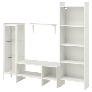 IKEA BAGGEBO TV storage combination, white, 68 1/2x13 3/4x63 in, Ikea Ireland | 8591HNMCI