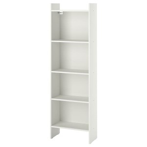 IKEA BAGGEBO bookcase, white, 19 5/8x9 7/8x63 in, Ikea Ireland | 8709YRHDU