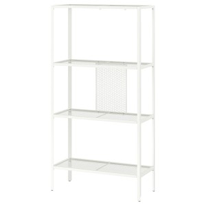 IKEA BAGGEBO shelf unit, metal/white, 23 5/8x9 7/8x45 5/8 in, Ikea Ireland | 3978JBMSA