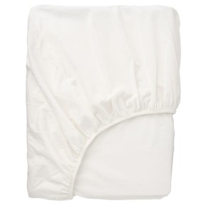 IKEA BALSAMPOPPEL fitted sheet, Full/Double White, Ikea Ireland | 1468FDSLN