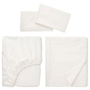IKEA BALSAMPOPPEL sheet set, Full/Double White, Ikea Ireland | 7954VIDHZ