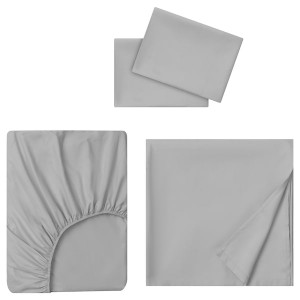IKEA BANDPALPMAL sheet set, Queen Light Gray, Ikea Ireland | 5936LHYNS