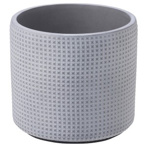 IKEA BÄCKDRÅG plant pot, dotted surface, 6 in White Gray, Ikea Ireland | 8967VKIPZ