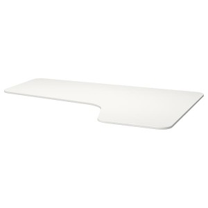 IKEA BEKANT Corner table top right, 63x43 1/4 in White, Ikea Ireland | 5038UDAMT