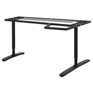 IKEA BEKANT Underframe for corner table top, 63x43 1/4 in Black, Ikea Ireland | 7180KLISV