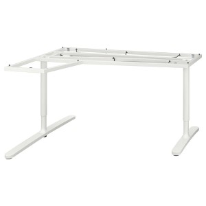 IKEA BEKANT Underframe for corner table top, 63x43 1/4 in White, Ikea Ireland | 5931PAZVB