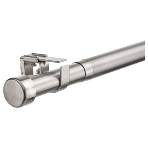 IKEA BEKRÄFTA curtain rod set, 47 ¼-82 ¾1 1/8 in Nickel Plated, Ikea Ireland | 1572UHROB