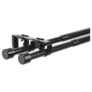IKEA BEKRÄFTA double curtain rod set, 47 ¼-82 ¾ 3/4 in Black, Ikea Ireland | 8065NIKVU