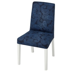 IKEA BERGMUND chair White / Kvillsfors Dark Blue / Blue, Ikea Ireland | 1579VSLAE