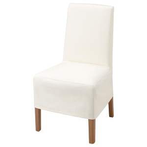 IKEA BERGMUND chair w medium long cover Oak Effect / Inseros White, Ikea Ireland | 3654PLCAF