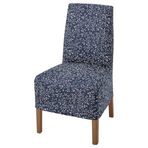 IKEA BERGMUND chair w medium long cover Oak Effect / Ryrane Dark Blue, Ikea Ireland | 3169XTYCR