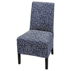 IKEA BERGMUND chair w medium long cover, Black / Ryrane Dark Blue, Ikea Ireland | 2647UABWT