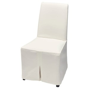 IKEA BERGMUND chair with long cover Black / Inseros White, Ikea Ireland | 6312MYITR