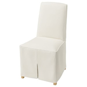 IKEA BERGMUND chair with long cover Oak Effect / Inseros White, Ikea Ireland | 0139XFMVY