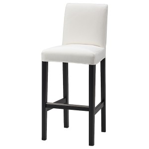 IKEA BERGMUND cover for bar stool with backrest Inseros White, Ikea Ireland | 2387XRPDQ