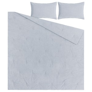 IKEA BERGPALM comforter set, Full/Queen Blue / Stripe, Ikea Ireland | 2158HZACT