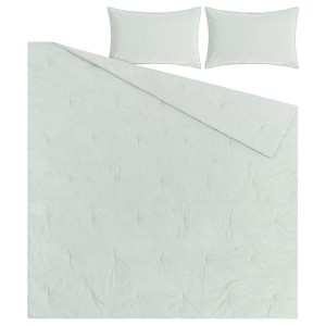 IKEA BERGPALM comforter set, Full/Queen Green / Stripe, Ikea Ireland | 0134XRGPD