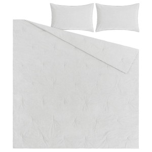 IKEA BERGPALM comforter set, King Gray / Stripe, Ikea Ireland | 8952JUHDP