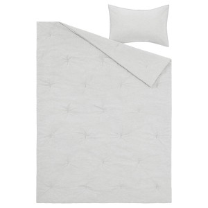 IKEA BERGPALM comforter set, Twin/Twin X-long Gray / Stripe, Ikea Ireland | 3189UCWQF