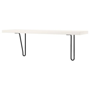IKEA BERGSHULT / FÖRLÄGGARE wall shelf, 31 1/2x7 7/8 in Black / White, Ikea Ireland | 7502TFQBU