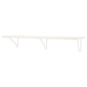 IKEA BERGSHULT / FÖRLÄGGARE wall shelf, 47 1/4x11 3/4 in White / White, Ikea Ireland | 0579YMBFH