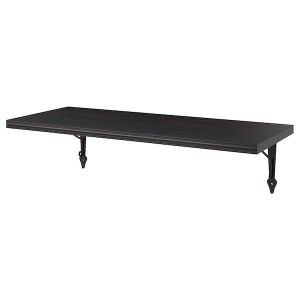 IKEA BERGSHULT / KROKSHULT wall shelf, 31 1/2x11 3/4 in Brown / Black / Anthracite, Ikea Ireland | 5082PWCQO