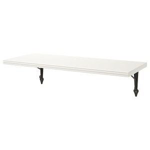 IKEA BERGSHULT / KROKSHULT wall shelf, 31 1/2x11 3/4 in White / Anthracite, Ikea Ireland | 4093LENMB