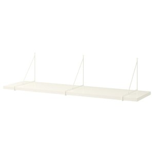 IKEA BERGSHULT / PERSHULT wall shelf, 47 1/4x11 3/4 in White / White, Ikea Ireland | 7854NVLGR
