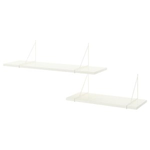 IKEA BERGSHULT / PERSHULT wall shelf combination, 47 1/4x11 3/4 in White / White, Ikea Ireland | 5241ZUEOV