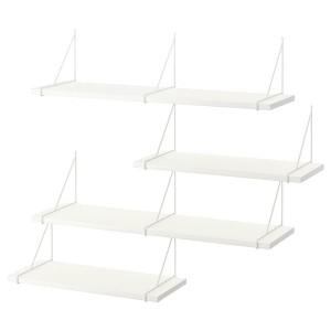 IKEA BERGSHULT / PERSHULT wall shelf combination, white/white, Ikea Ireland | 7091IKGCD