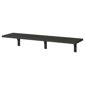 IKEA BERGSHULT / RAMSHULT wall shelf, 47 1/4x11 3/4 in Brown / Black, Ikea Ireland | 3540HNGJL