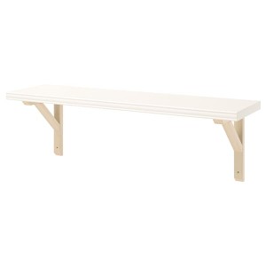 IKEA BERGSHULT / SANDSHULT wall shelf, 31 1/2x7 7/8 in White / Aspen, Ikea Ireland | 2743BRESH