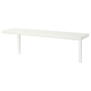 IKEA BERGSHULT / TOMTHULT shelf with bracket, white, 31 1/2x7 7/8 in, Ikea Ireland | 3784BIEFJ