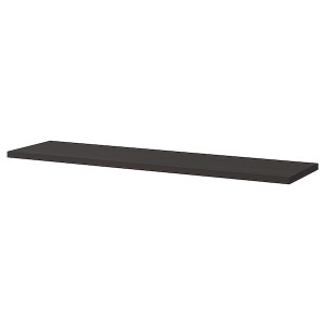 IKEA BERGSHULT shelf, 47 1/4x11 3/4 in Brown / Black, Ikea Ireland | 7106DFVIL
