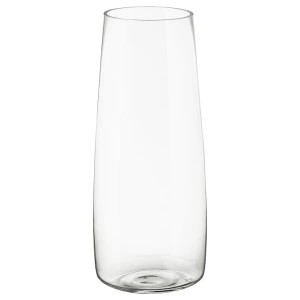 IKEA BERÄKNA Vase, clear glass, Height: 17 ¾ in, Ikea Ireland | 8951RWTMV